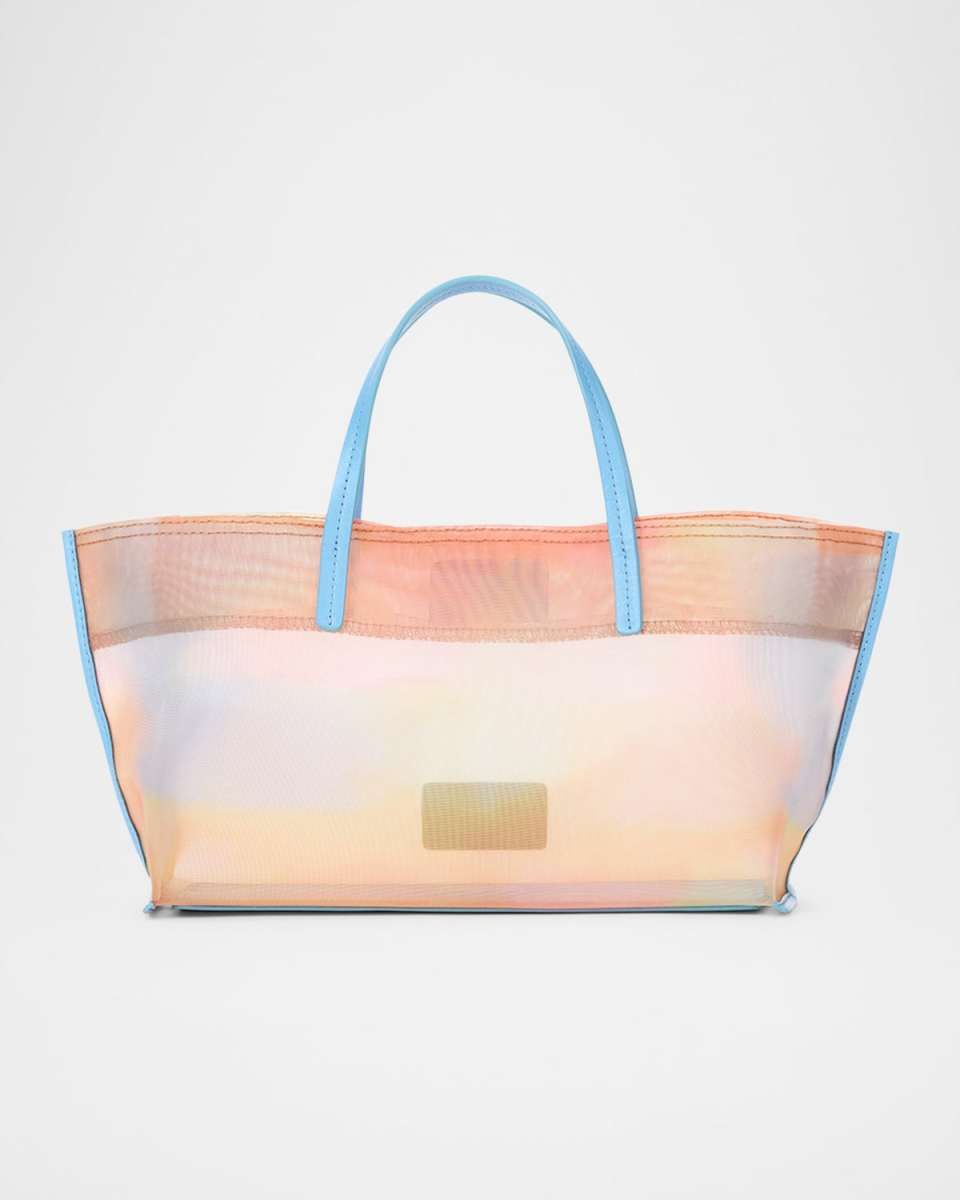 Christos Mini Plaid Mesh Tote Bag